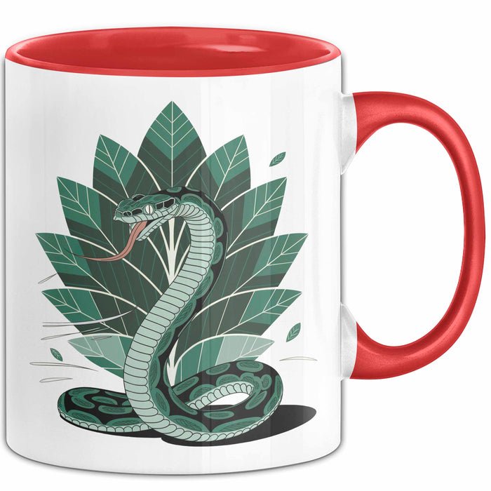 Reptilien Liebhaber Tasse Geschenk Lustige Geschenkidee Spruch Für Kaltblütige Fans Rot Trendation