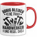 Handweker Tasse Geschenk Ruhig Bleiben Ich Bin Handwerker Und Regel Das Geschenkidee Rot Trendation