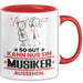 Musiker Geschenk Tasse So Gut Kann Nur Ein Musiker Aussehen Geschenkidee Kaffee-Becher Rot Trendation