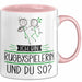 Rugbyspielerin Tasse Geschenk Ich Bin Rugbyspielerin Und Du So Geschenkidee Lustiger Spruch Becher Rosa Trendation