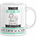 Katzenpsychologin Tasse Geschenk Becher Stark Attraktiv Furchtlos Katzenpsychologin Lustige Geschenkidee Weiß Trendation