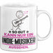 Indie-Musiker Geschenk Tasse So Gut Kann Nur Ein Indie-Musiker Aussehen Geschenkidee Kaffee-Becher Weiß Trendation
