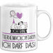 Geschenk für Tierheimvolontärin Tasse Lustige Geschenkidee Geburtstag Ich Bin Tierheimvolontärin Ich Darf Das Weiß Trendation