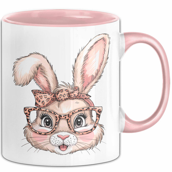 Kaninchen Hase Tierliebhaber Tasse Geschenk Lustige Geschenkidee Spruch Rosa Trendation
