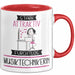 Musiktechnikerin Tasse Geschenk Becher Stark Attraktiv Furchtlos Musiktechnikerin Lustige Geschenkidee Rot Trendation
