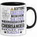 Chorsänger Geschenk Tasse Lustiger Spruch Erheben Sie Sich Der Chorsänger Betritt den Raum Schwarz Trendation