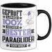 Paraglider Geschenk Lustiger Spruch für Paraglider Geschenkidee Bester Paraglider Der Welt Schwarz Trendation