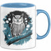Eule Tierliebhaber Tasse Geschenk Lustige Geschenkidee Spruch Blau Trendation