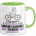 Mountainbike-Guide Geschenk Tasse So Gut Kann Nur Ein Mountainbike-Guide Aussehen Geschenkidee Kaffee-Becher Grün Trendation