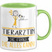 Tierärztin Geschenk Tasse Becher Die Frau Die Allen Kann Geschenkidee für eine Tierärztin Lustig Grün Trendation