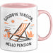 Ruhestand Tasse Geschenk Lustige Geschenkidee Spruch Für Entspanntes Leben Liebhaber Rosa Trendation
