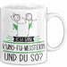 Kung-Fu-Meisterin Tasse Geschenk Ich Bin Kung-Fu-Meisterin Und Du So Geschenkidee Lustiger Spruch Becher Weiß Trendation
