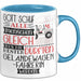 Geländewagenfahrerin Geschenk Becher Tasse Gott Schuf Alle Menschen Gleich Nur Die Besten Durfeten Geländewagenfahrerin Werden Geschenkidee Lustig Blau Trendation