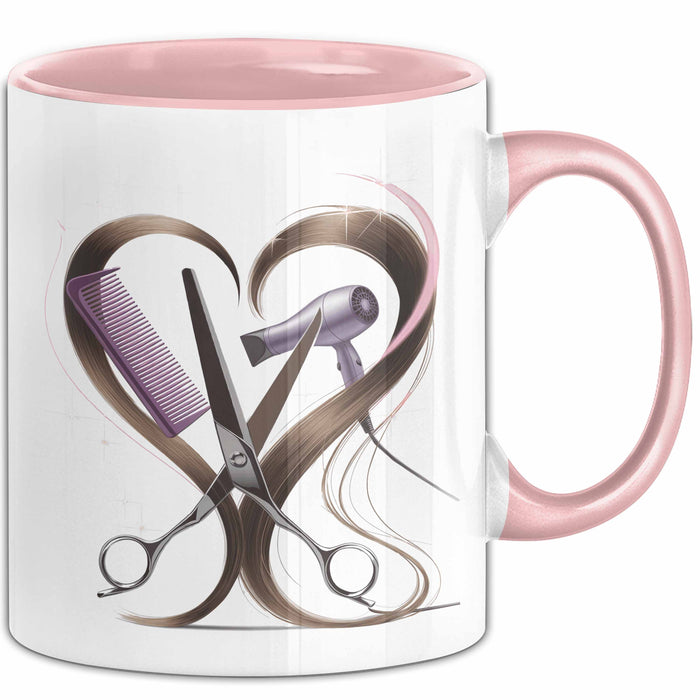 Friseur Tasse Geschenk Lustige Geschenkidee Spruch Für Haar Künstler Rosa Trendation