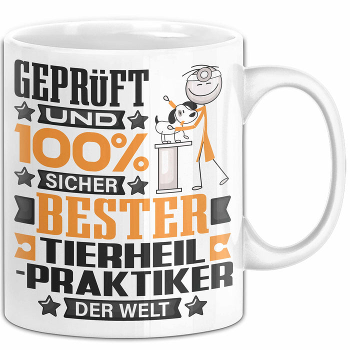 Tierheilpraktiker Geschenk Lustiger Spruch für Tierheilpraktiker Geschenkidee Bester Tierheilpraktiker Der Welt Weiß Trendation