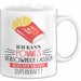 Pommes-Liebhaber Tasse Geschenk Ich Kann Pommes Verschwinden Lassen Was Ist Deine Superkraft Becher Geschenkidee Pommes Kaffee-Becher Weiß Trendation