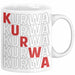 Kurwa Tasse Polen Polska Kaffee-Becher Weiß Trendation