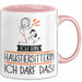 Geschenk für Haustiersitterin Tasse Lustige Geschenkidee Geburtstag Ich Bin Haustiersitterin Ich Darf Das Rosa Trendation
