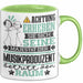 Musikproduzent Geschenk Tasse Lustiger Spruch Erheben Sie Sich Der Musikproduzent Betritt den Raum Grün Trendation