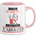 Journalistin Tasse Geschenk Becher Stark Attraktiv Furchtlos Journalistin Lustige Geschenkidee Rosa Trendation