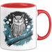 Eule Tierliebhaber Tasse Geschenk Lustige Geschenkidee Spruch Rot Trendation
