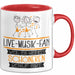 Live-Musik-Fan Weil Es Keinen Schöneren Beruf Gibt Tasse Geschenk für Eine Live-Musik-Fan Lustig Rot Trendation
