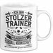 Fußballtrainer Tasse Geschenk Lustige Geschenkidee Spruch Stolzer Trainer Weiß Trendation