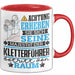 Kletterführer Geschenk Tasse Lustiger Spruch Erheben Sie Sich Der Kletterführer Betritt den Raum Rot Trendation