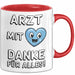 Arzt Tasse Geschenk Lustige Geschenkidee Spruch Arzt Mit Danke Für Alles Rot Trendation
