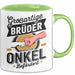 Onkel Sarkastisch Sarkasmus Tasse Geschenk Lustige Geschenkidee Spruch Großartige Brüder Werden Zum Onkel Befördert Grün Trendation