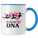 Trendation - Ballett Ballerina Tänzerin Tasse Mädchen Geschenk Frauen Tanzen Geschenkidee Kaffeetasse Blau Trendation