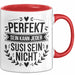 Susi Tasse Geschenk Perfekt Sein Kann Jeder Geschenkidee Geburtstag Rot Trendation