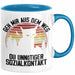 Lustige Tasse Geschenk Geh Mir Aus Dem Weg DU Unnötiger Sozialkontakt Kaffee-Becher Geschenkidee Frauen Sarkasmus Humor Blau Trendation