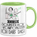 Geschenk für Soundtrack-Komponistin Tasse Lustige Geschenkidee Geburtstag Ich Bin Soundtrack-Komponistin Ich Darf Das Grün Trendation