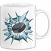 Eishockey Fan Tasse Geschenkidee für Wintersportliebhaber Weiß Trendation