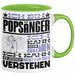 Popsänger Geschenk Tasse Lustige Geschenkdiee für einen Popsänger Geburtstag Ich Bin Popsänger Ich Kann Es Dir Erklären Aber Nicht Für Dich Verstehen Grün Trendation