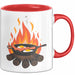 Camping Koch Tasse Geschenkidee für Outdoor Koch Liebhaber Rot Trendation