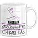Geschenk für Wasserskifahrerin Tasse Lustige Geschenkidee Geburtstag Ich Bin Wasserskifahrerin Ich Darf Das Weiß Trendation