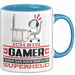 Gamer Geschenk Tasse Ich Bin Gamer Aber Sag Doch Einfach Superheld Lustige Geschenkdiee für Gamer Kaffee-Becher Blau Trendation