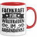 Humor Tasse Geschenk Fachkraft Für Weltfrieden Im Außendienst Becher Rot Trendation