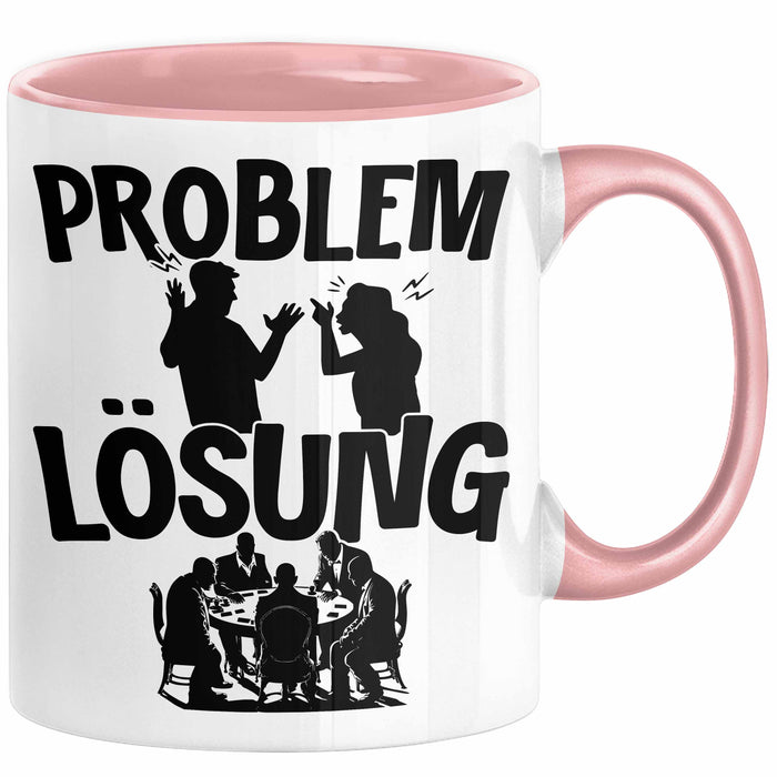 Poker Tasse Geschenk für Poker-Spieler Männer Geschenkidee Problem und Lösung Poker Spielen Kartenspielen Rosa Trendation