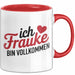 Frauke Tasse Geschenk Ich Bin Vollkommen Frauke Geschenkidee Geburtstag Rot Trendation