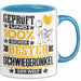 Schwiegeronkel Geschenk Lustiger Spruch für Schwiegeronkel Geschenkidee Bester Schwiegeronkel Der Welt Blau Trendation