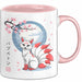 Fuchs Tierliebhaber Tasse Geschenk Lustige Geschenkidee Spruch Japanischer Kitsune Fuchs Rosa Trendation