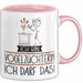 Geschenk für Vogelzüchterin Tasse Lustige Geschenkidee Geburtstag Ich Bin Vogelzüchterin Ich Darf Das Rosa Trendation