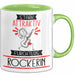 Rockerin Tasse Geschenk Becher Stark Attraktiv Furchtlos Rockerin Lustige Geschenkidee Grün Trendation