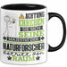 Naturforscher Geschenk Tasse Lustiger Spruch Erheben Sie Sich Der Naturforscher Betritt den Raum Schwarz Trendation