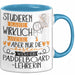 Paddelboard-Lehrerin Tasse Lustiges Geschenk Studieren Kann Wirklich Jeder Nur Die Besten Werden Paddelboard-Lehrerin Blau Trendation