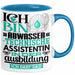 Abwassertechnische Assistentin Ausbildung Start Geschenk Tasse Ich Bin Abwassertechnische Assistentin In Der Ausbildung Ich Darf Das Kaffee-Becher Geschenkidee Blau Trendation