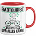 Radtourist Tasse Geschenk für Radtourist Der Mann Der Alles Kann Geschenkidee zum Geburtstag Rot Trendation